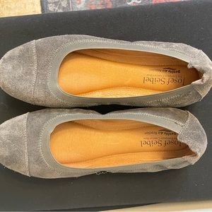Josef Seibel comfort grey suede ballet flats